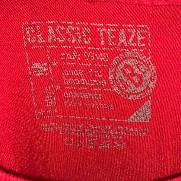 Classic Teaze North Carolina Graphic Tee Shirt Red‎ Medium - Image 4