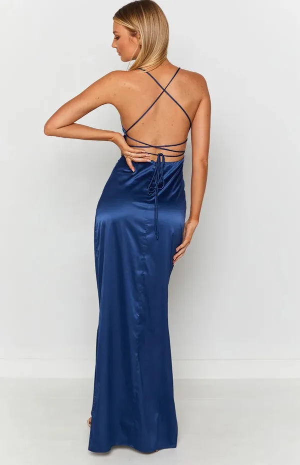Beginning Boutique navy blue maxi dress - Image 3