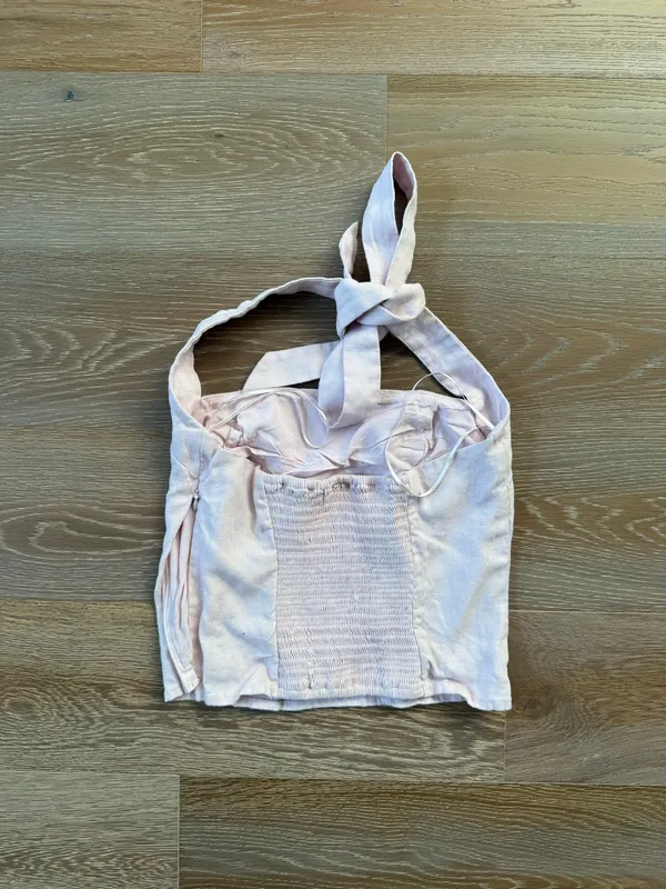 Reformation pink halter top - Image 2