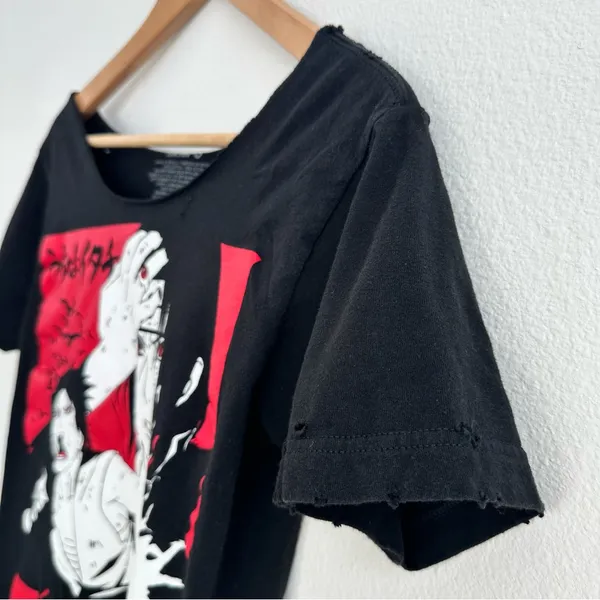 Ripple Junction Naruto Sasuke Itachi Uchiha Manga Off the Shoulder Tee - Image 4
