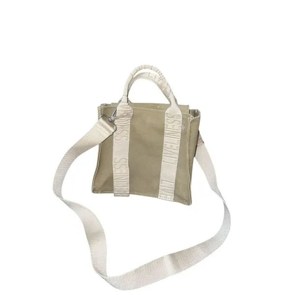 ✨ZARA LIVELINESS TEXT CANVAS MINI TOTE BAG✨ - Image 4