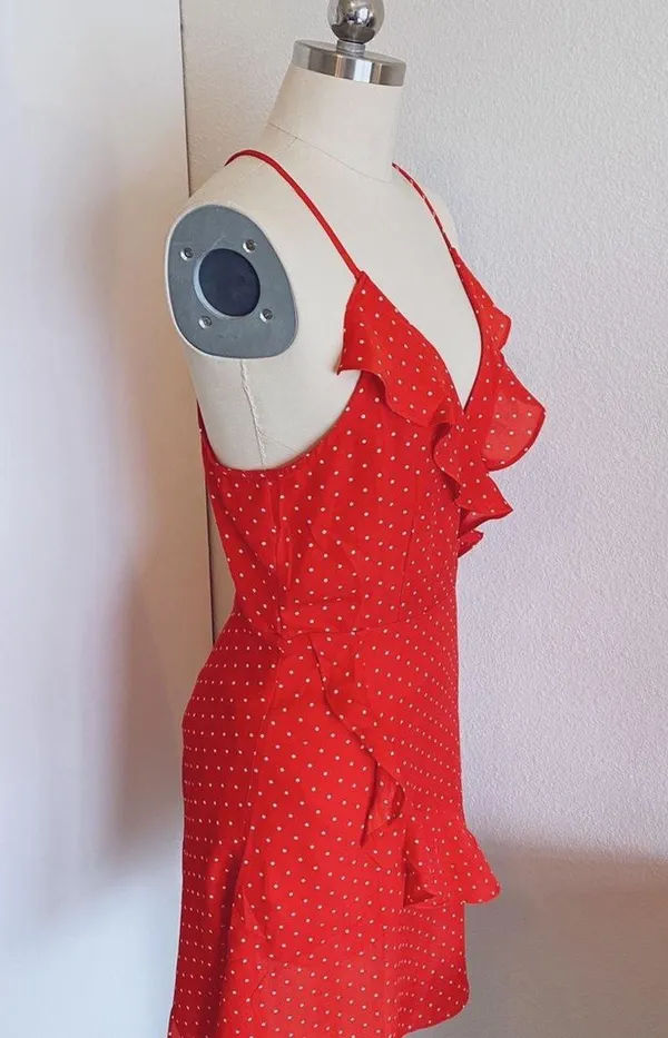 Red Polka Dot Dress - Image 3