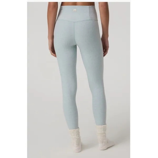 Vuori Clean Elevation Legging Rain Heather Gray Womens Small Wide Waistband New - Image 2