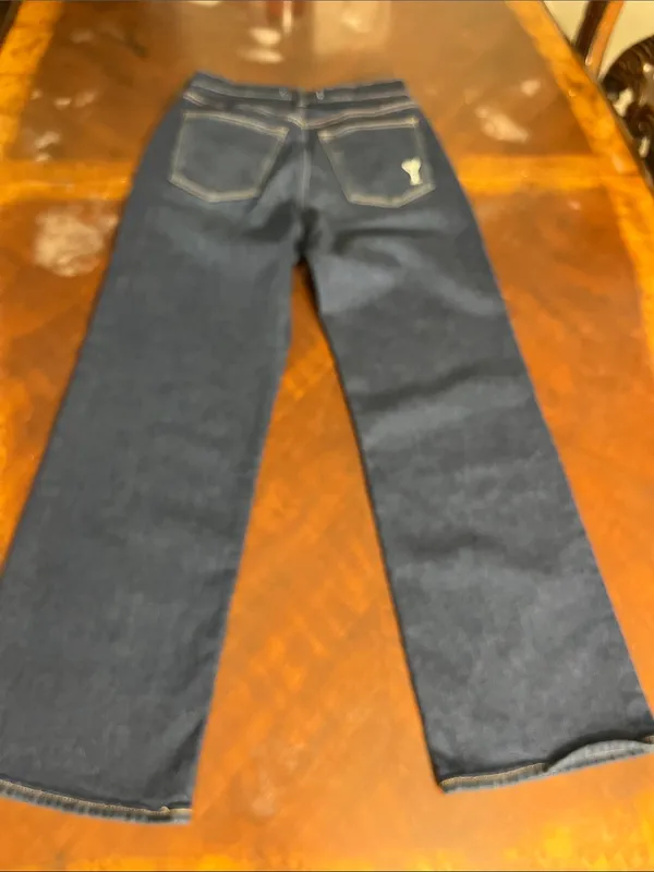 Abercrombie & Fitch Dark Blue Bootcut Jeans - Image 7