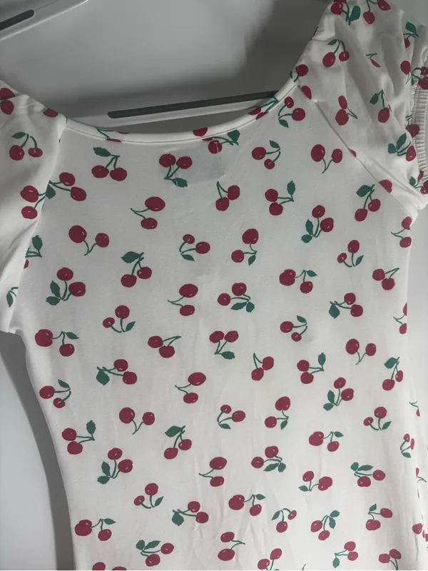 ASOS Cherry Maxi Dress, Off the Shoulder - Image 10