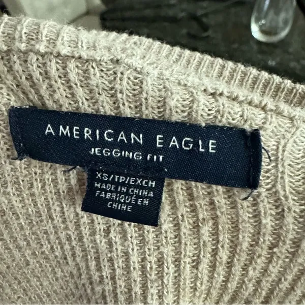 American‎ Eagle Striped Pullover oversized Sweater - Image 3