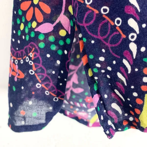 Lilly Pulitzer Garden Menagerie Providence Blouse Purple Red Floral Size Small - Image 12