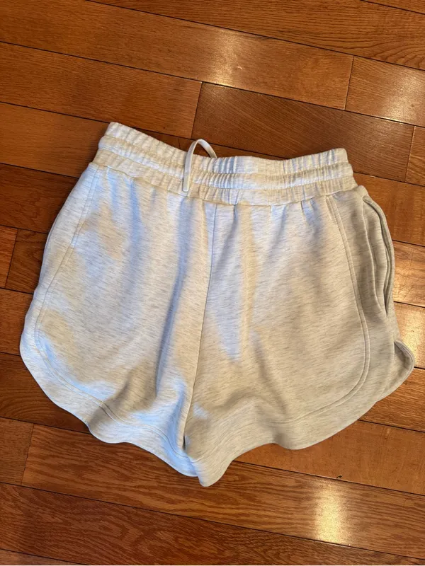 Varley DoubleSoft Light Heather Gray Lounge Shorts – Size Small, NWOT - Image 5