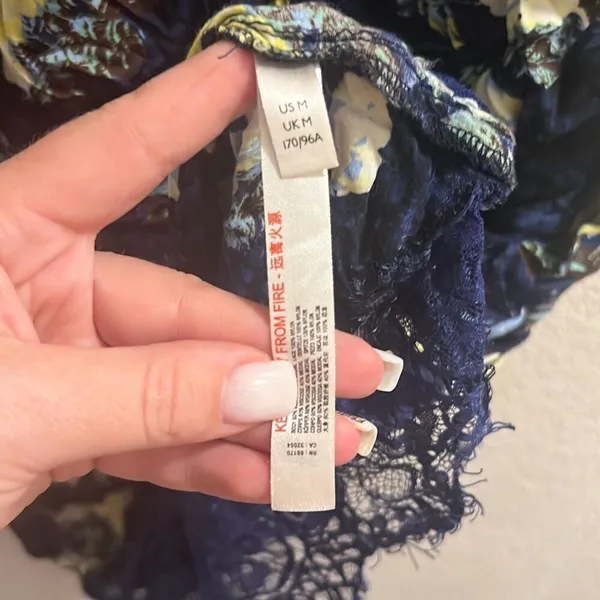 ✨Free People Intimately Sunfade Floral Slip Dress Medium Night Combo✨ - Image 14