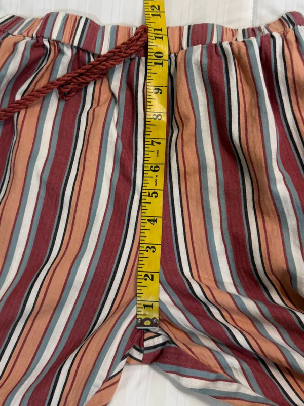 TCEC Bohemian high waisted float wide leg elastic waist with tassel tie Size M - Image 7