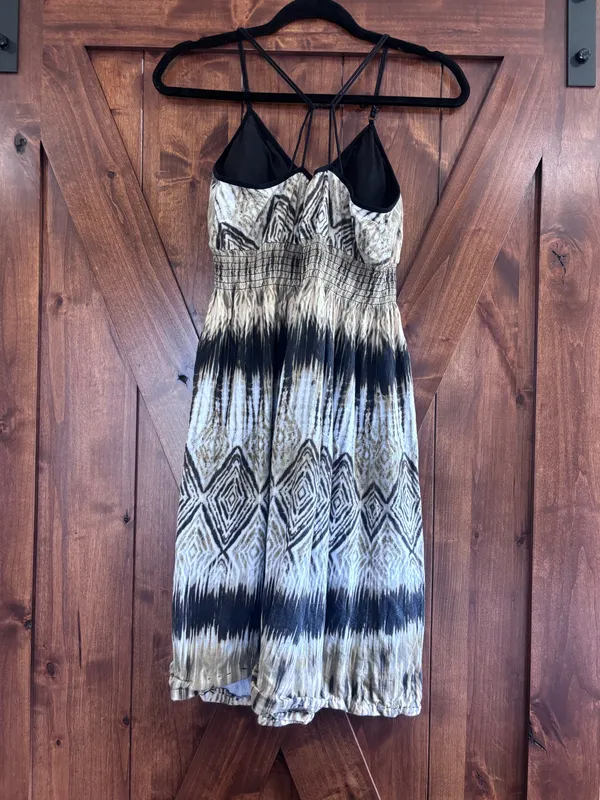 Ikat Print Summer Dress Multiple Size L - Image 2