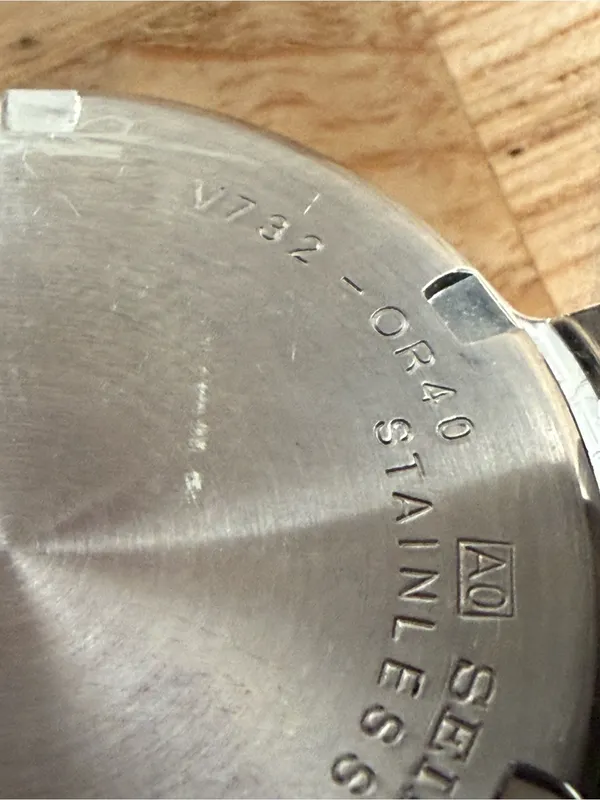 Seiko Very Rare Watch Stainless Steel Bracelet Case White Dial Date Window - Image 11