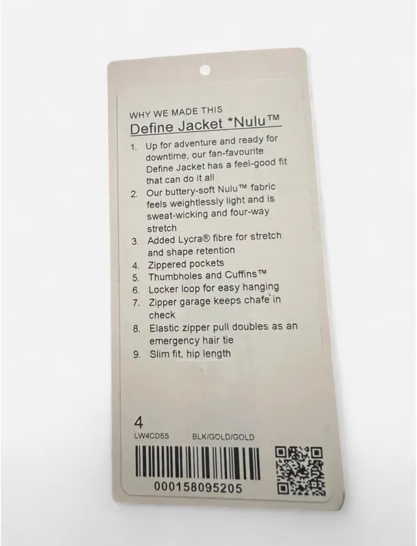 Lululemon Define Black Jacket - Image 4