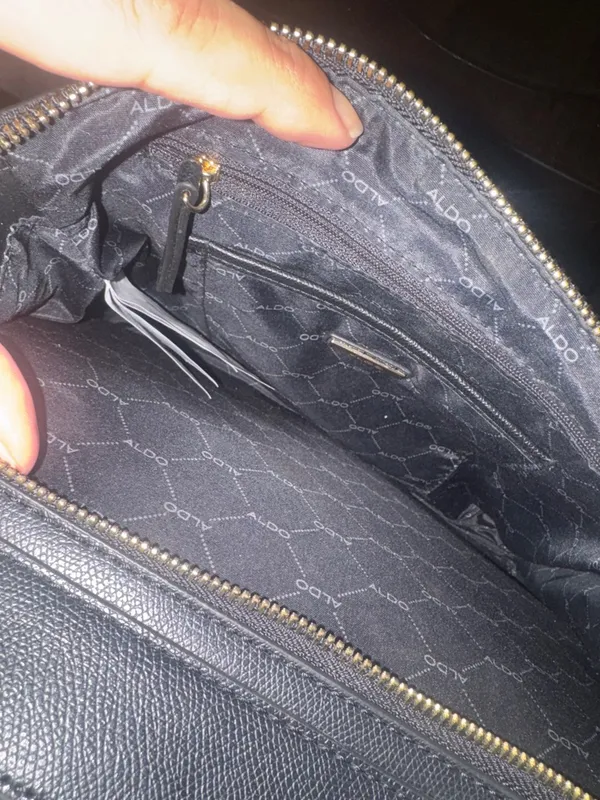 Aldo Black Satchel with Gold Hardware - Image 8