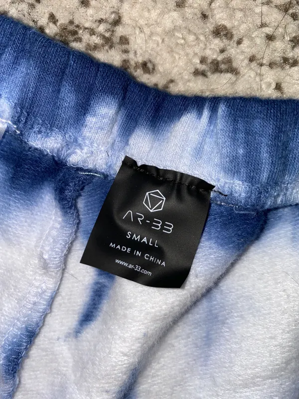 Tie Dye Jogger Sweatpants Blue - Image 2