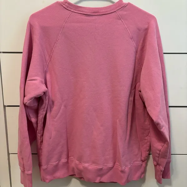 Something Navy Pink Embroidered Crewneck - Image 2