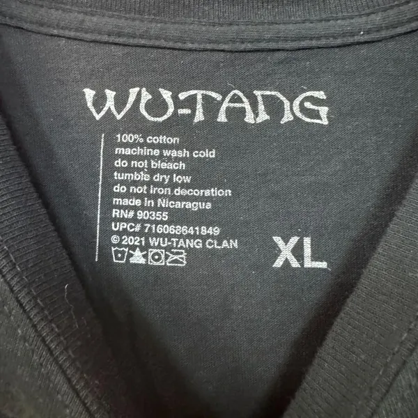 Wutang Clan Rap logo T-shirt size XL - Image 4