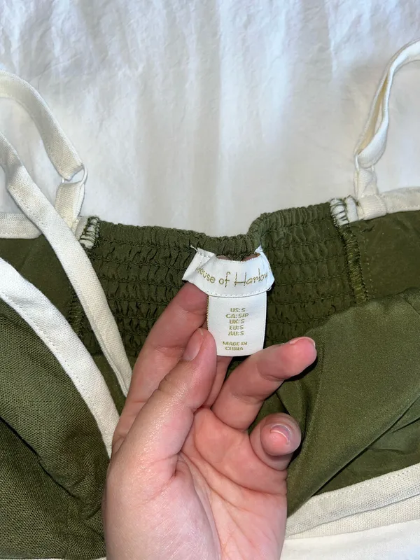House of Harlow 1960 Linen Blend Crop Tank - Image 3