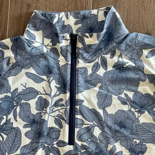 Walter Hagen Performance 11 UPF Suncover Top 1/4 Zip Golf Floral XS NEW no tags - Image 2