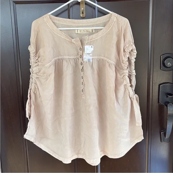 NWT Free People Summer Love Top Dust Storm Oversized Small - Image 3