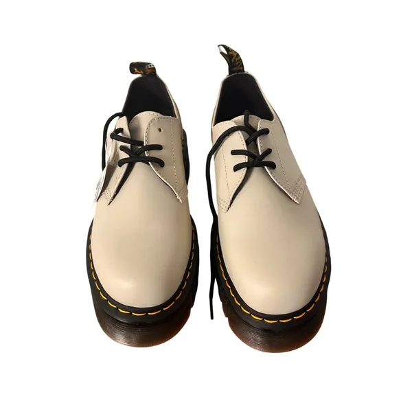 Dr. Martens 10M Audrick 1461 3-Eye Oxford Shoes Beige Platform Oxford Shoes - Image 4