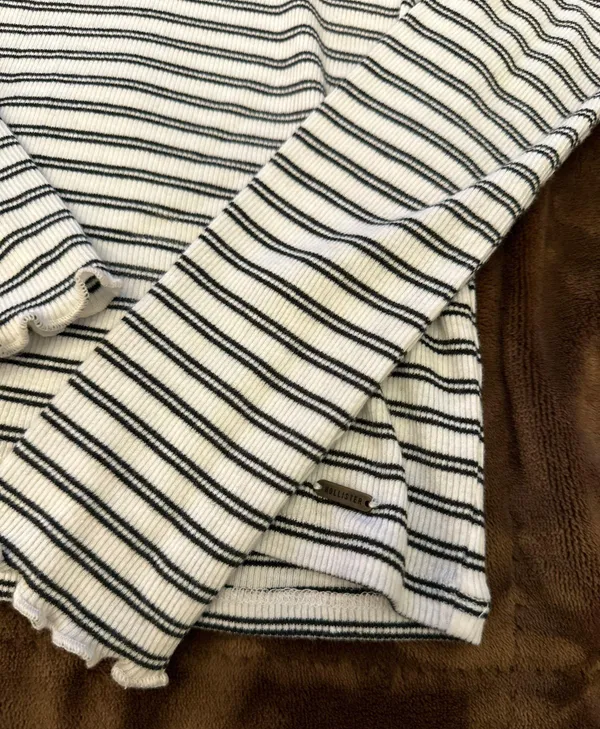 Striped Turtle Neck Long Sleeve - Image 2