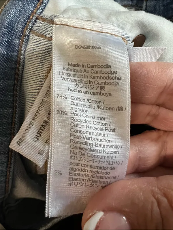 Madewell Stovepipe High Rise Straight Leg Jeans Euclid Wash Light Denim - Image 12