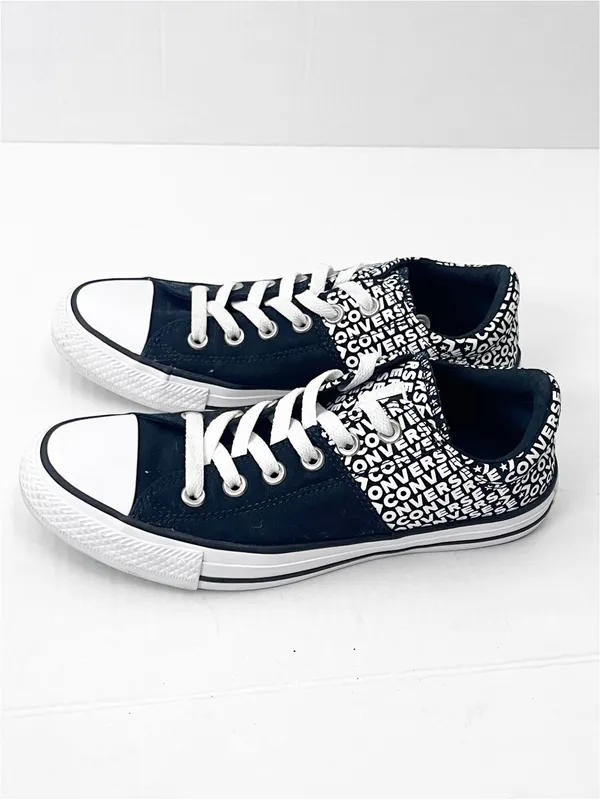 CONVERSE CHUCK TAYLOR ALL STAR Madison Wordmark 2.0 Black White Sneakers Size 8 - Image 5
