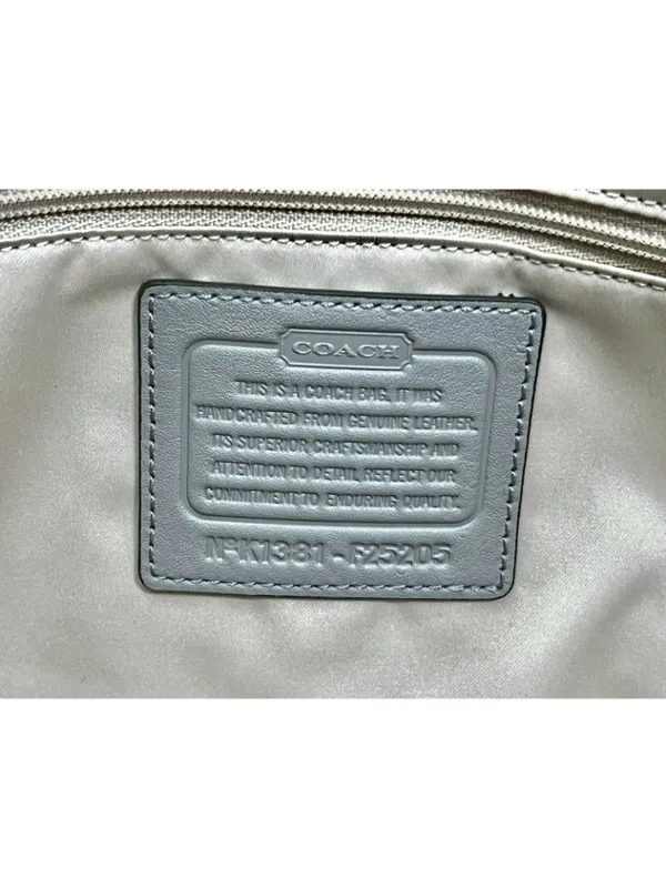 COACH Taylor Alexis Leather Lavendar Carryall Shopper Tote Bag Purse F25205 - Image 8