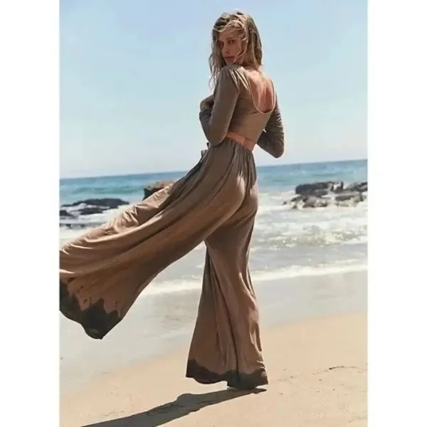 ✨Free People Beach Alia Crop Brown Size Large Top✨ - Image 3