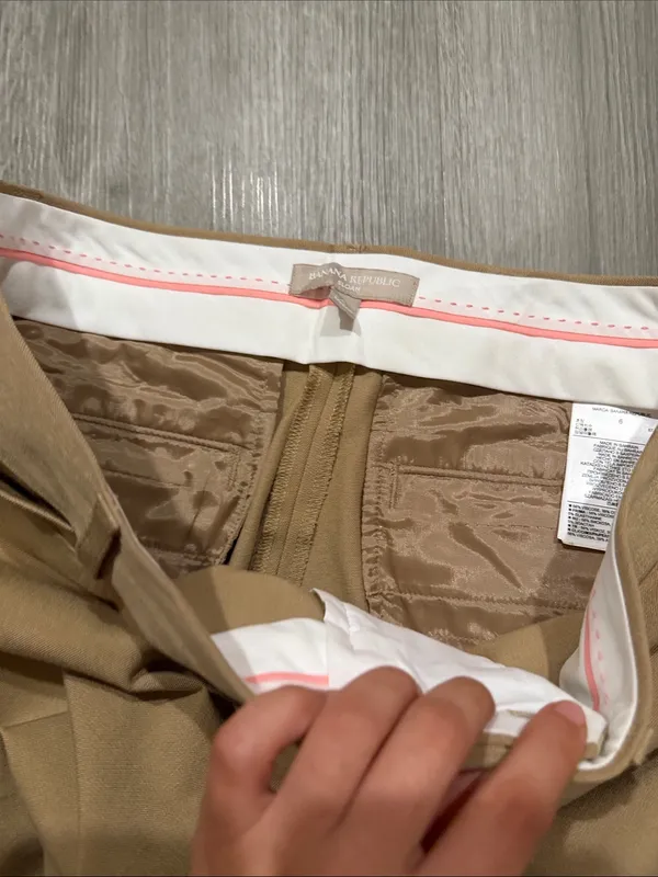 Banana Republic Camel Cropped Slim Ankle Pants - Image 8
