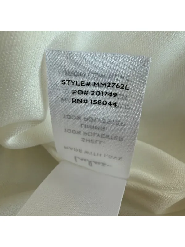 NWT Lulus Regal Cutie Satin Mini Dress Womens Small White Bridal Bachelorette - Image 5