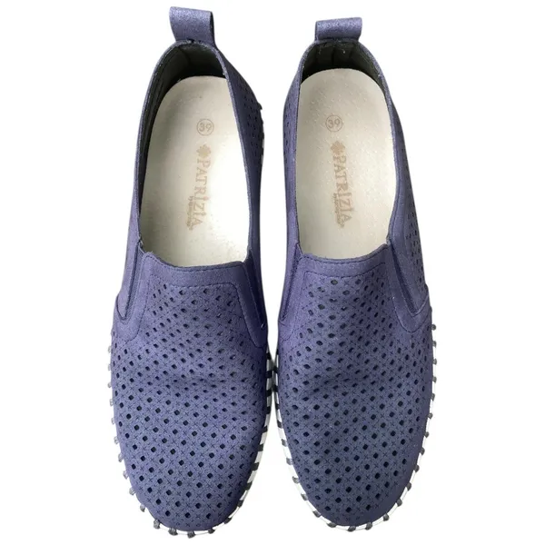 PATRIZIA Women's Surfie Navy Suede Cut Outs Slip-On Shoes EU 39 US 8.5 - Image 3
