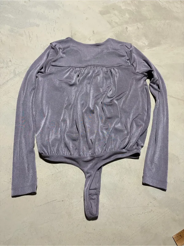 Free people intimately Lavender Long-Sleeve Bodysuit medium - Image 9