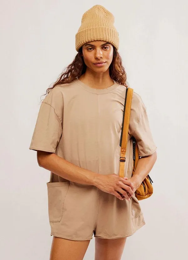 Free People Hot Shot Tee Romper M - Image 3