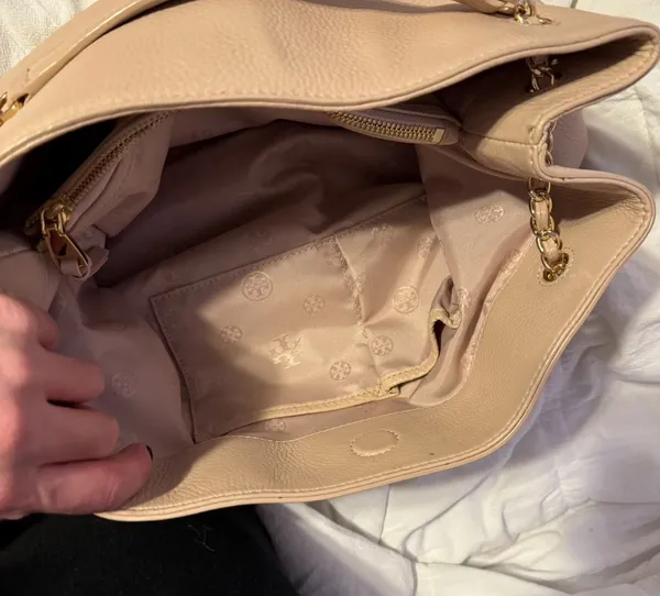 Tory Burch Bag Large Light Pink Gold - Image 9