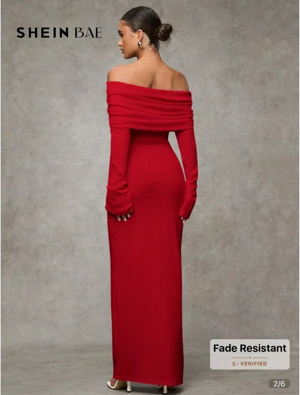 SheIn Red sweater dress - Image 2
