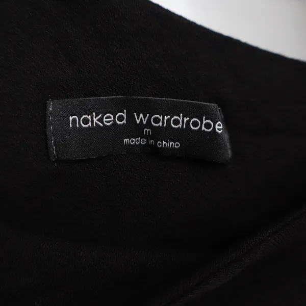 Naked‎ Wardrobe Black One Shoulder Double Strap Mini Dress M - Image 4