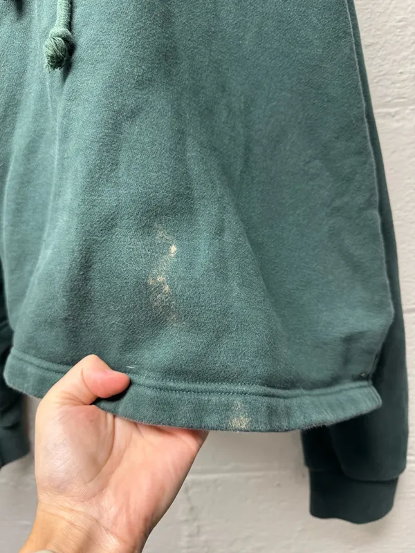 Adidas Cropped Green Hoodie - Image 2