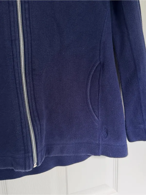 Tommy Bahama Navy Blue Full Zip Sweatshirt Size Small - Image 6