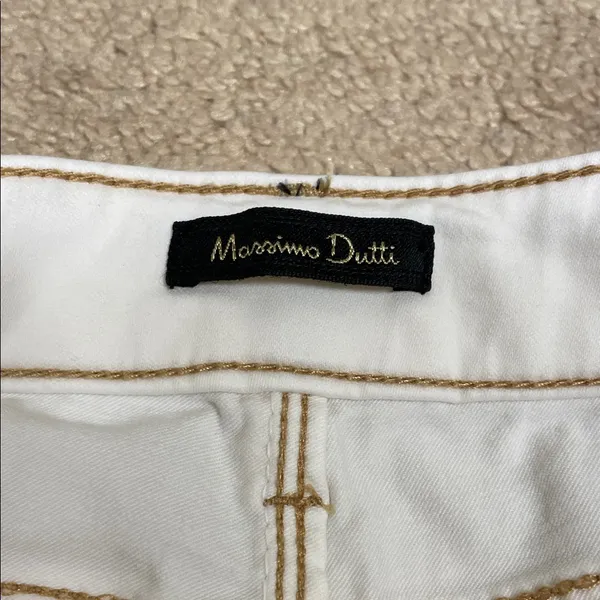 Massimo Dutti Women’s Skinny Fit White Pants - Image 9