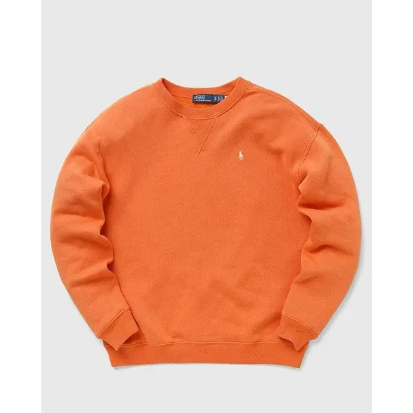 Ralph Lauren Polo Fleece Crewneck sweatshirt pants sweatsuit Orange S/XS New - Image 3
