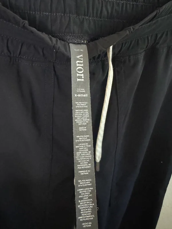 Vuori‎ Miles Ankle Jogger Pants Black Womens Size XS - Image 6