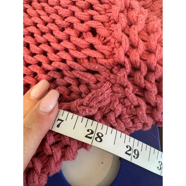 Free‎ People My Only Sunshine Chunky Knit Sweater Women M Oversized Boho Slouchy - Image 4