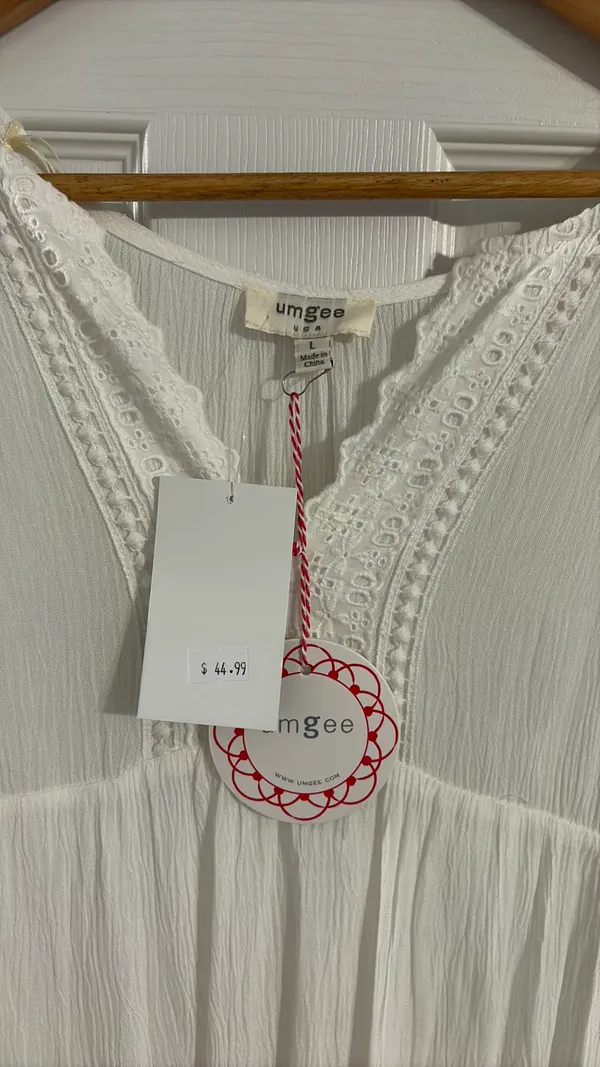 Umgee White Dress - Image 3
