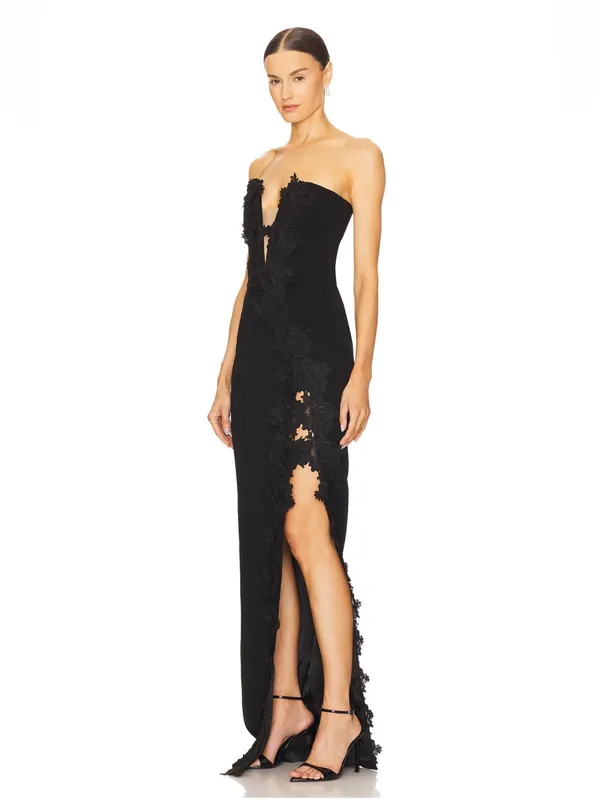 Sau Lee Florence Dress in Black Size 4 SAULEE $650 - Image 2