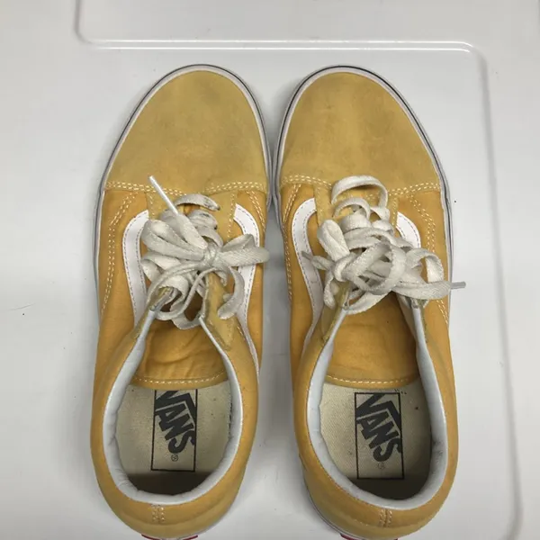 Vans Old Skool Yellow Suede Leather Canvas Women’s Size 10/ Men’s Size 8.5 - Image 2