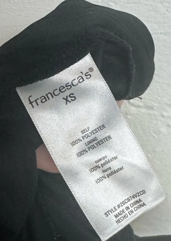 Francesca’s Miami Xs Michelle Side Slit Heart Print Strappy Midi Dress in Black - Image 10