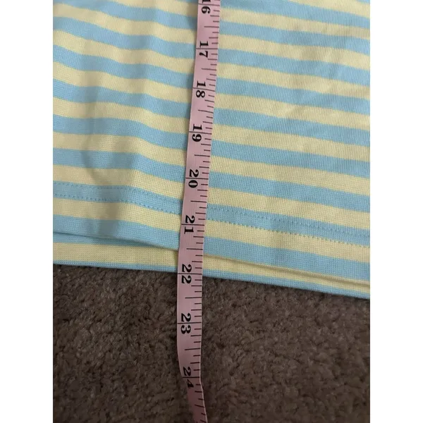 Daily Drills Women’s Malibu + Lemonade Striped Long Sleeve Top & Shorts Set M - Image 5
