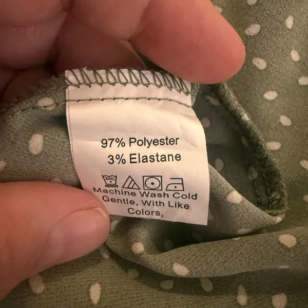 NWOT Green Polka Dot Dress - Image 7